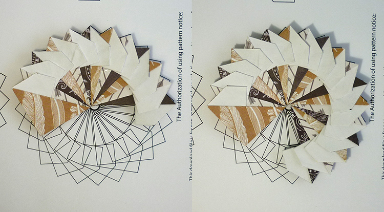 3 How to - How to make a coaster from  paper. process with 24 pieces