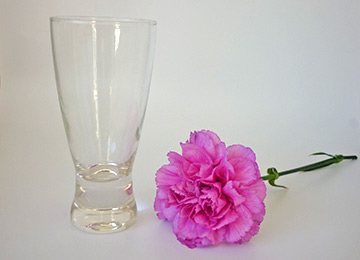 3 How to, How to arrange one flower in a vase with stem. You will need.