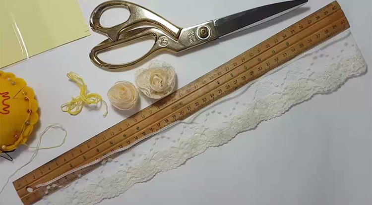How to make a lace flower - You will need